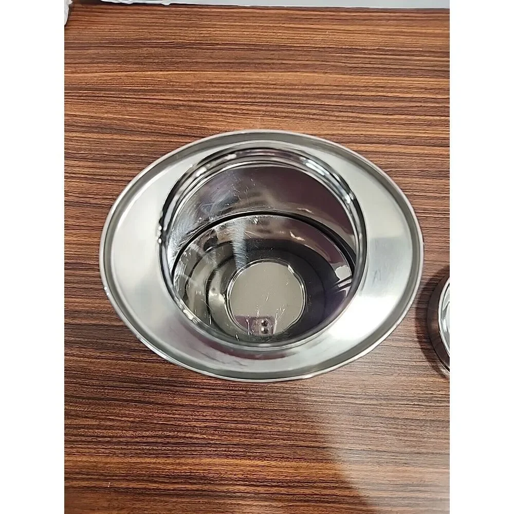 Set Of 2‎ Amici Le Bistro Etched Metal Storage Canisters Kitchen